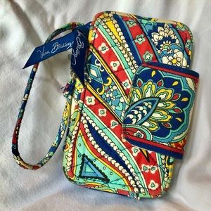 Vera Bradley Wallet Wristlet Blue Red White